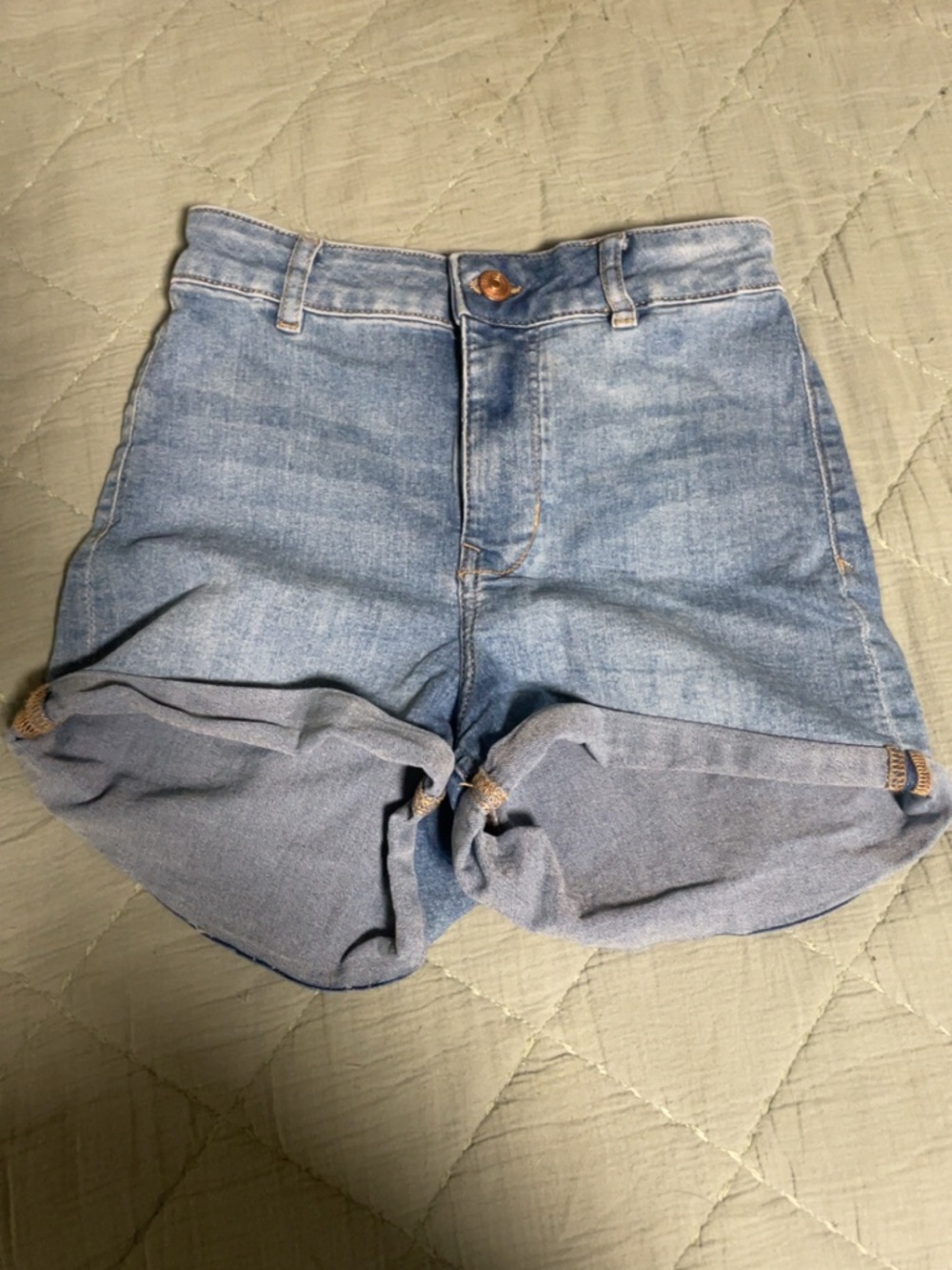 Divided Light Blue Denim Jean Shorts